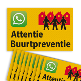 Verkeersbord sticker OV0495 Attentie Buurtpreventie